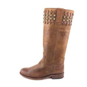 Sendra R2334 Studded Brown Leather Riding Boots 8
